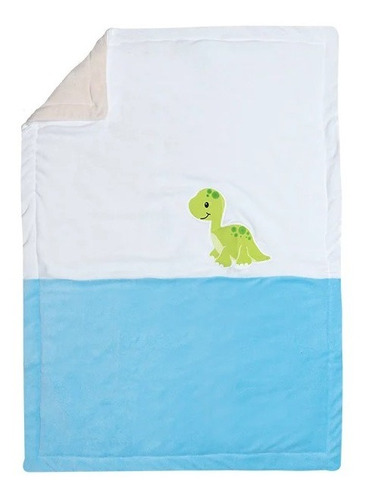 Cobertor Bordado Cunero Calientito Y Pachon. Varios Diseños. Little Dino