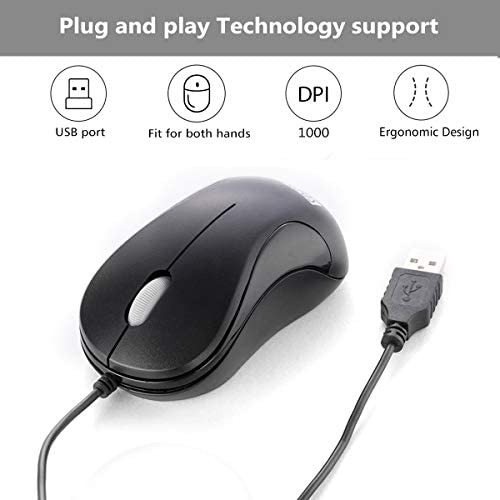 Mouse Soongo Con Cable/negro