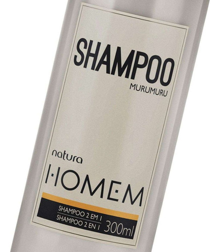 Shampoo Natura Homem 2 Em 1 Com Manteiga Murumuru D-pantenol