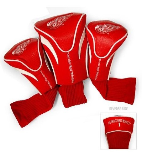 Nhl Detroit Red Wings 3 Paquete De Contorno Headcovers.