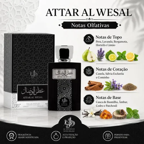 Al wataniah ÁRABE ATTAR AL WESAL Masculino Eau de parfum Spray