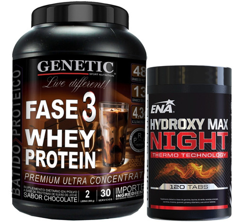 Whey Protein 1kg + Hydroxy Max Musculos Definidos Ena 