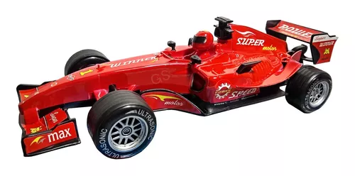 Brinquedo Carrinho Corrida Formula 1 A Fricção Com Som Prata no Shoptime