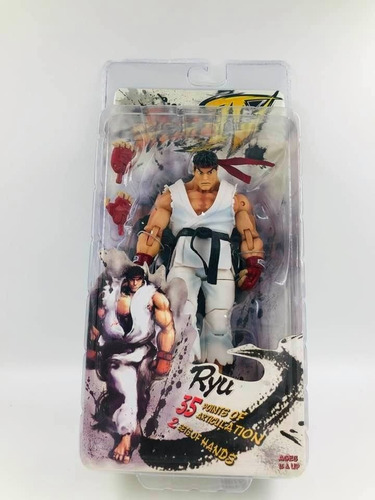 Ryu Street Fighter Original Neca 18 Cm Lutador Kimono Branco