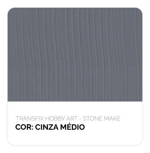 Resina Efeito Pedra Natural Stone Make Seca Rápido 30g Cor Cinza Médio