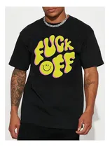 Comprar Playeras Camiseta Negra Con Frases Divertidas Y Smiley