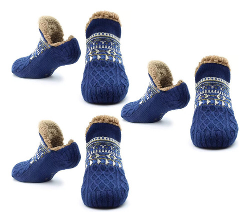 3 Pares De Calcetines Antideslizantes Suaves Para El Hogar,
