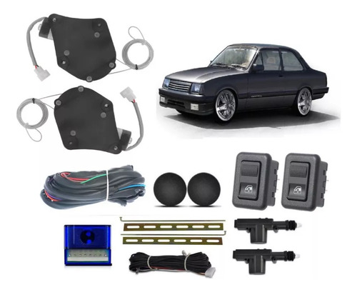 Kit Alza Cristales Eléctricos Chevrolet Chevette + Bloqueos