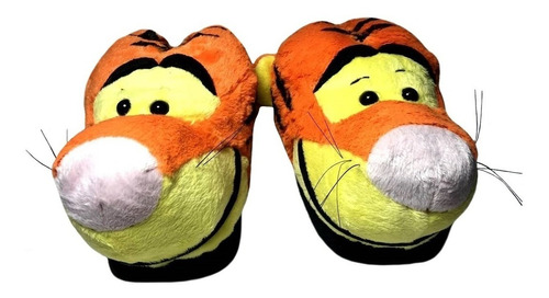 Pantufa Pelúcia 3d Infantil Tigrão Disney Original Tam 28/30