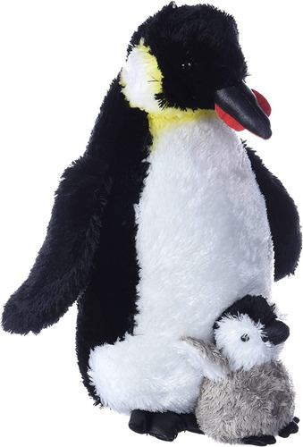 Peluche De Pingüino Emperador Con Bebe Sea Life 31 Cm Aurora