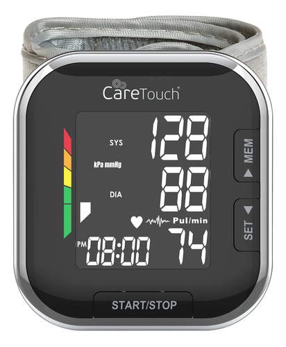 Care Touch Monitor De Presion Arterial De Muneca Negro Plati