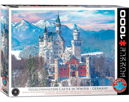 Rompecabezas Castillo Neuschwanstein En Invierno 1000 Piezas