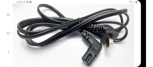 Cable De Poder Tipo 8 Siliconado En  L  1.80 Mt American Net