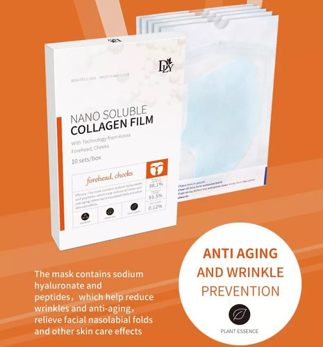 Película De Colágeno, Máscara Antiarrugas Con Colágeno Profu