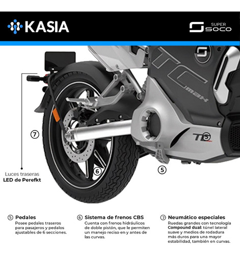 Moto Electrica Super Soco Tc Max Bateria Samsung Kasia