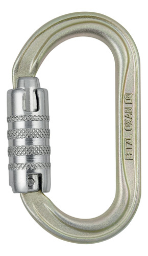 Mosquetón Petzl Oxan, Dorado