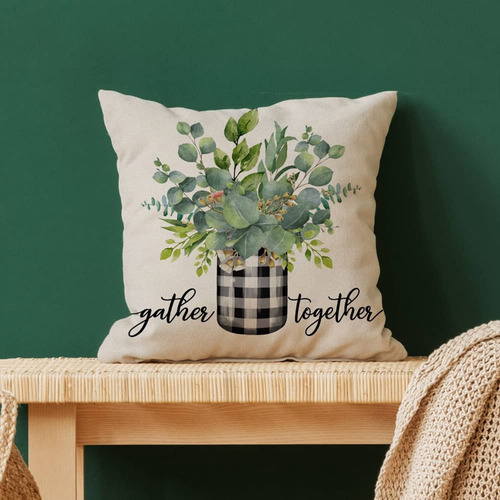 Fundas De Almohada Spring, 18 X 18 Cm, Juego De 4 Unidades,