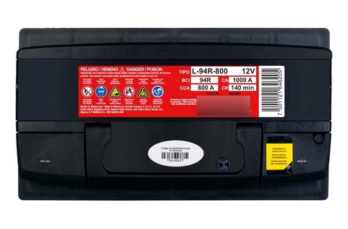 Bateria Lth Agm Dodge Grand Cherokee 2011 - L-94r-850