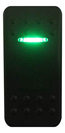 Interruptor Basculante Dpdt De 7 Pines Led Verde Para Narva
