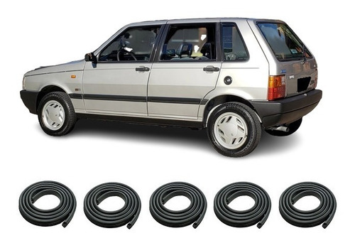 Burletes Fiat Uno 1992 Todos  Modelos Kit 5 (puertas+baul) 