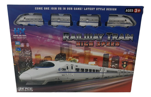 Happy Train Tren Electrico Con Pista Accesorios 27 Piezas Ck