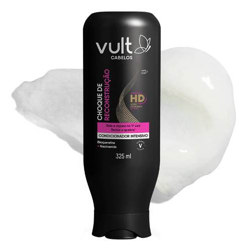 Kit Shampoo Condicionador Creme Choque De Reconstrução Vult