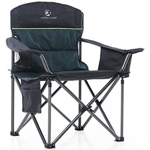 Alpha Camp Silla Plegable De Camping De Gran Tamaño, Silla D