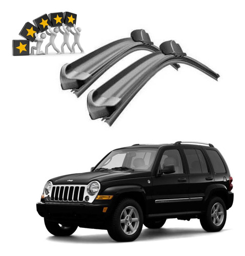 Plumas Limpiaparabrisas Flexibles Jeep Liberty 2002 Al 2007