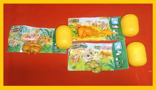 Natoons Kinder Sorpresa Set 3 Figuras Pangolin Koala (Usado)