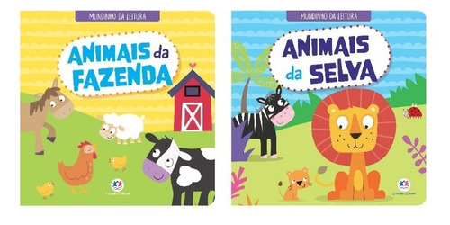 Kit 2 Livros Mundinho Da Leitura ... Animais Fazenda E Selva