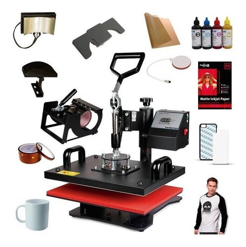 Combo Para Sublimar Kit Con Tinta Multifuncional 6 En 1 A4