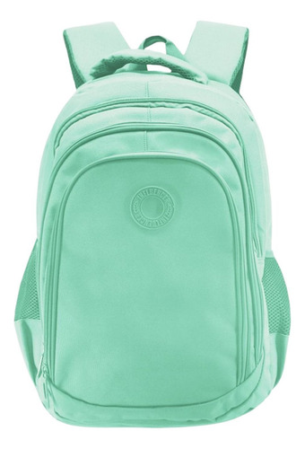 Mochila 17 Clementina Influencer Q Color Agua Diseño De La Tela Liso