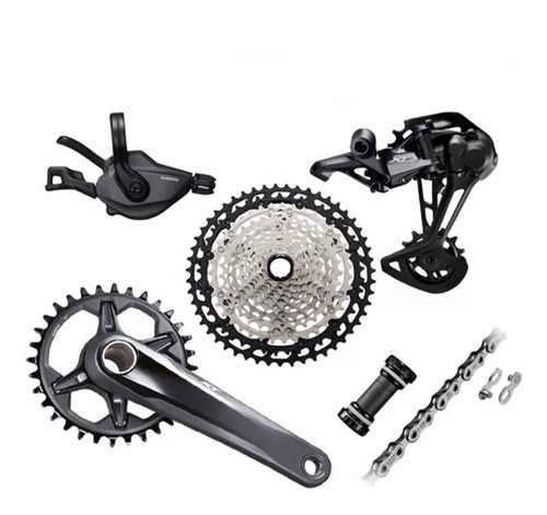 Transmisión 6 Pza Shimano Xt M8100 1x12 10-51t Micro Spline