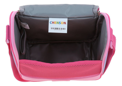 Kit Mochila Lonchera Lapicera Con Ruedas Peach Mb70430-p Rosa Mochila Lonchera