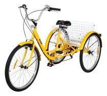 Comprar Vevor Triciclo Adultos 3 Ruedas 7 Velocidades 26 PuLG Cesta