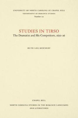 Libro Studies In Tirso, I - Ruth Lee Kennedy