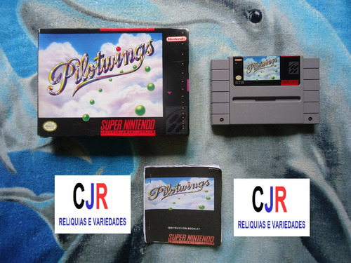 Pilotwings - Original Snes - Caixa E Manual Adaptaçao