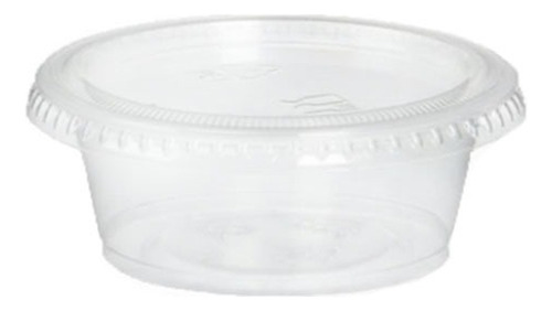 Tina Souffle Maxiplast De 2 Oz Con Tapa Transparente