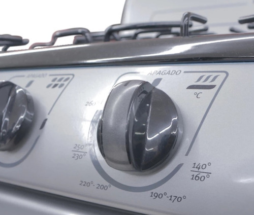 Estufa Gris Iem De 6 Quemadores Ei3020baps0 Nueva