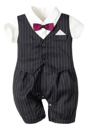 Conjunto De Traje De Pajarita Para Niño, Mono Formal Para Be