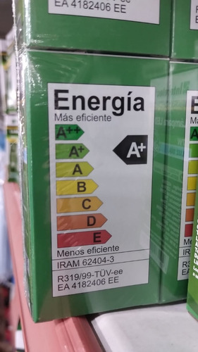 Imagen 3 de 3 de Pack X 10 Unidades Lampara Led 7w Luz Fria Rosca Comun E27