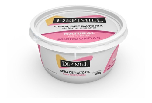 Cera Depilatoria Para Microondas Natural Miel Depimiel X 200