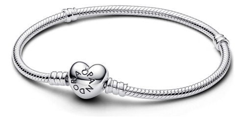 Pandora Bracelete Com Fecho De Coração