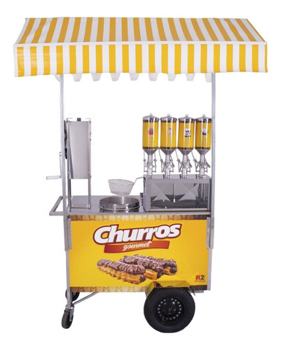 Imagem 6 de 6 de Carrinho Churros Gourmet Masseira Engrenagem 4 Doceiras - R2