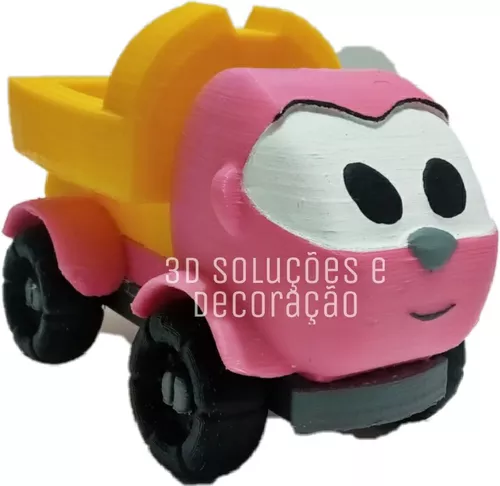 Brinquedo Léo o Caminhão Curioso Decoração impressão 3D