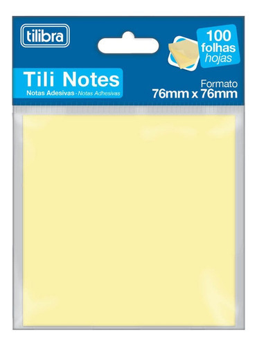 Bloco Adesivo De Anotação - Tili Notes 76x76mm - Tilibra