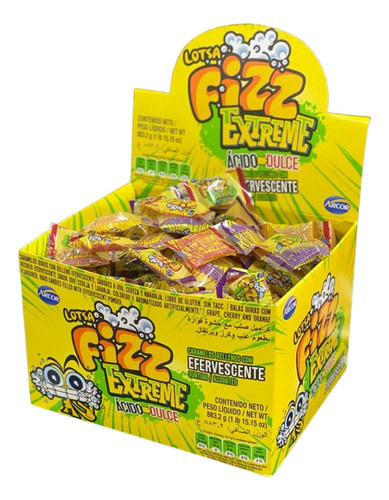 Caja De Caramelos Fizz Extreme X 48 Tiras