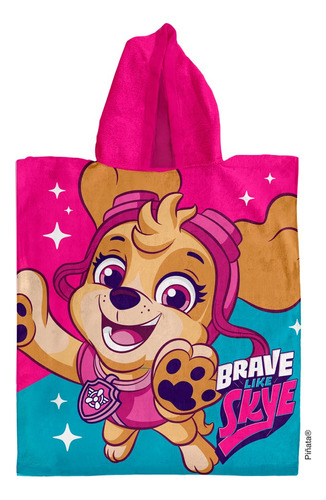 Poncho Microfibra Piñata Paw Patrol Skye