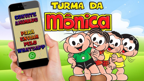 Convite Virtual Animado Turma Da Mônica - 8 Fotos