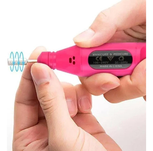 Lixador Profissional Elétrico De Unhas Com 5 Bicos
